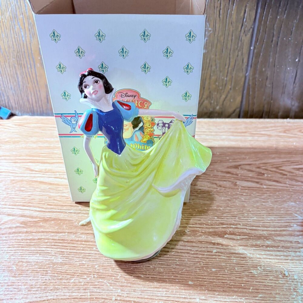 Schmid Walt Disney Snow White & the Seven Dwarfs Music Box 8" NEW IN BOX RARE